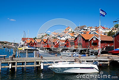 Sweden Bohuslan tourist village Editorial Stock Photo