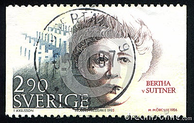 Nobel Peace Prize Laureates Bertha von Suttner Editorial Stock Photo