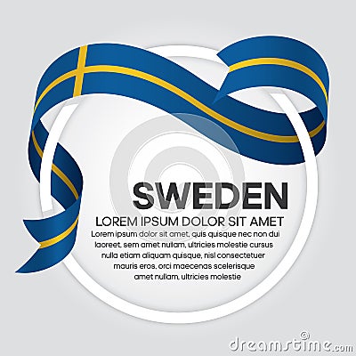 Sweden flag background Vector Illustration