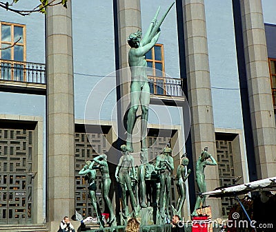 Sweden, Stockholm, Hotorget, Stockholm Concert Hall, the Orpheus Group Editorial Stock Photo