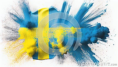 Sweden Swedish Flag Stock Photo