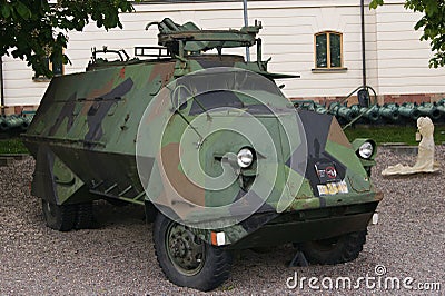 Swedish Armoured Personnel Carrier Editorial Stock Photo