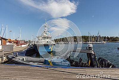 Swedish Coast Guard vessels moored OxelÃ¶sund Editorial Stock Photo