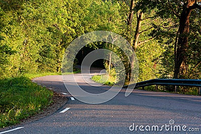 A swedish country road Stock Photo