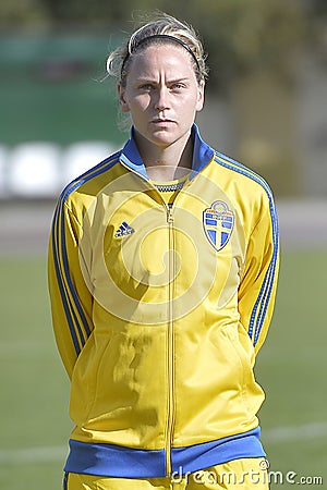 Swedish female football player - Lisa Dahlkvist Editorial Stock Photo