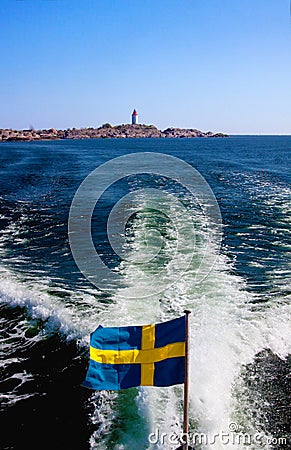 Swedish flag. Stock Photo