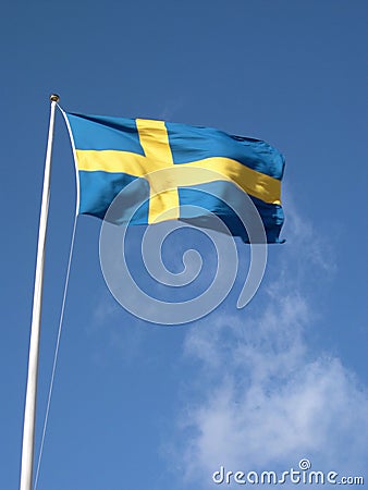 Swedish Flag Stock Photo