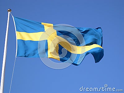 Swedish flag Stock Photo