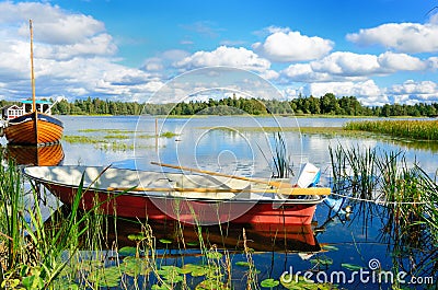 Swedish lake Stock Photo