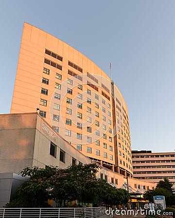 Swedish Medical Center First Hill Campus in Seattle in dawn light Editorial Stock Photo