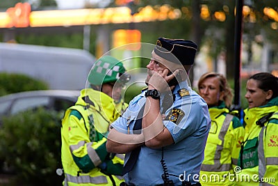 Swedish police officer Editorial Stock Photo