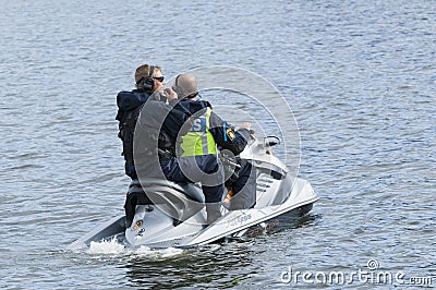 Swedish police watercraft Editorial Stock Photo