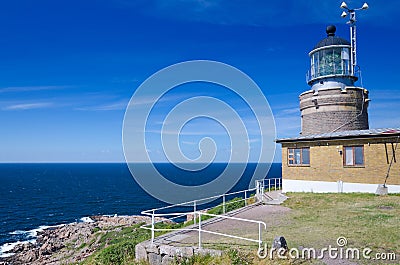 Swedish west coast lighthouse Stock Photo