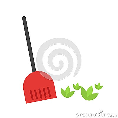 Sweep leaves Vector Illustration