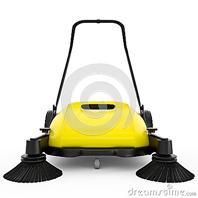 Sweeper with handle Stock Photo