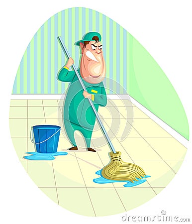 Sweeper Vector Illustration