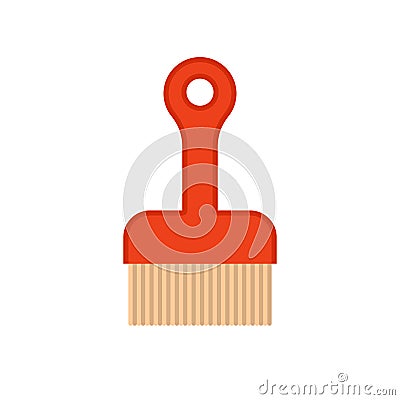 Sweeper isolated. Cleaning accessory. Cleaner object Vector Illustration