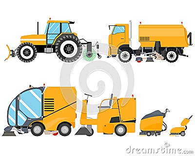 Sweepers Vector Illustration
