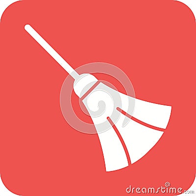 Sweeping Broom Vector Illustration