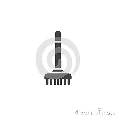 Sweeping broom vector icon Vector Illustration