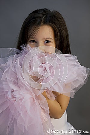 Sweet ballerina girl Stock Photo