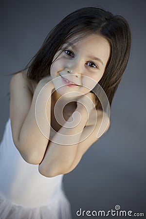 Sweet ballerina girl Stock Photo