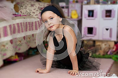 Sweet ballerina girl Stock Photo