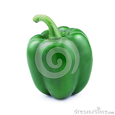 Sweet bell pepper for healthy on white background. Stock Photo
