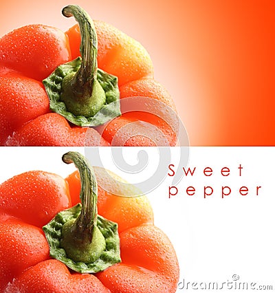 Sweet bell pepper, isolated Stock Photo