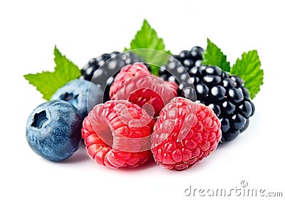 Sweet berries mix. Stock Photo