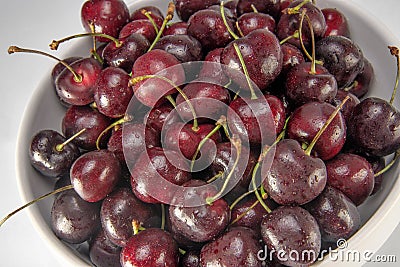 Sweet bing cherries Stock Photo