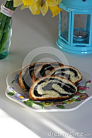 Sweet bread for Easter Stock Photo