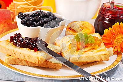 Sweet breakfast Stock Photo