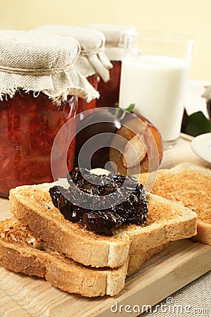 Sweet breakfast Stock Photo