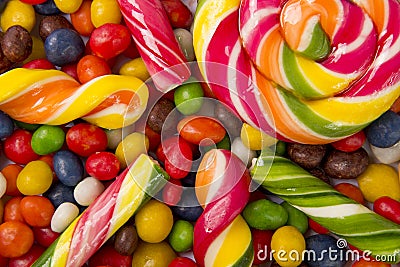 Sweet brightly colored candy Stock Photo