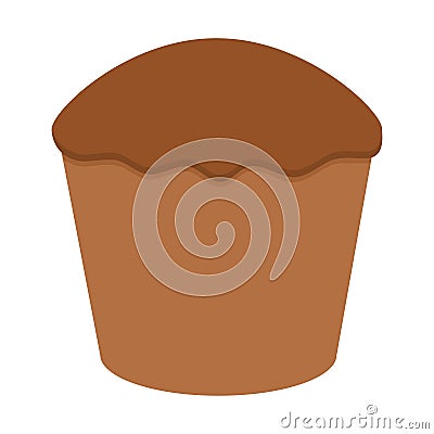 Sweet cake in flat style Vector Illustration