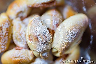 Sweet cakes filled with jam Stock Photo