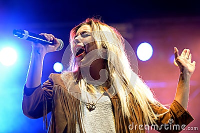 Sweet California (girl band) at Primavera Pop Festival Editorial Stock Photo