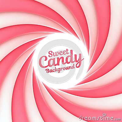 Sweet candy background with place for your content Vector Illustration