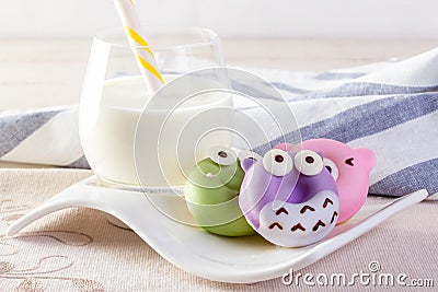 Sweet cartoon donut Stock Photo