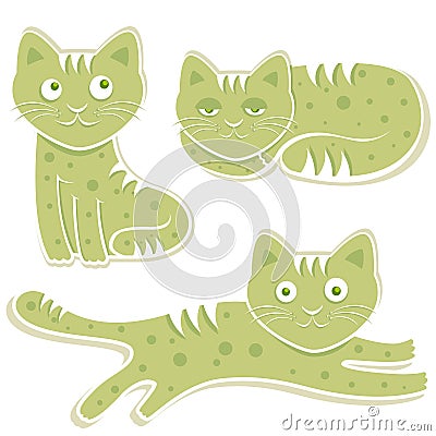 Sweet cats vector Vector Illustration