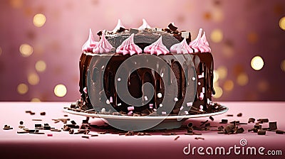 sweet celebrate cake food Cartoon Illustration