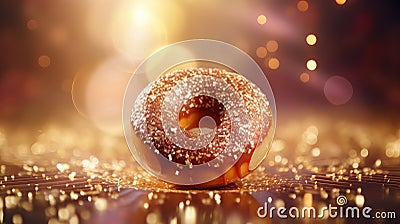 sweet celebration donut food Cartoon Illustration