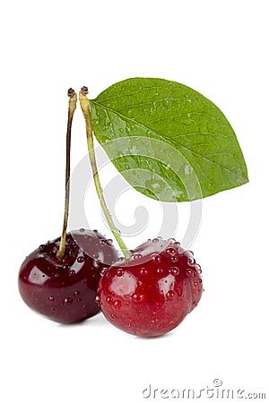 Sweet cherries Stock Photo