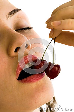 Sweet cherry Stock Photo