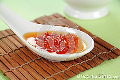 Sweet Chilli Sauce Stock Photo