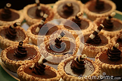 Sweet Chocolate Gourmet Dessert Stock Photo