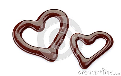 Sweet chocolate sauce Stock Photo