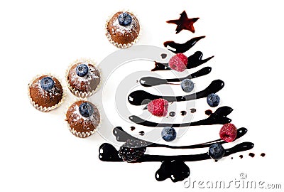 Sweet christmas tree Stock Photo