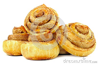 Sweet Cinnamon Rolls Stock Photo